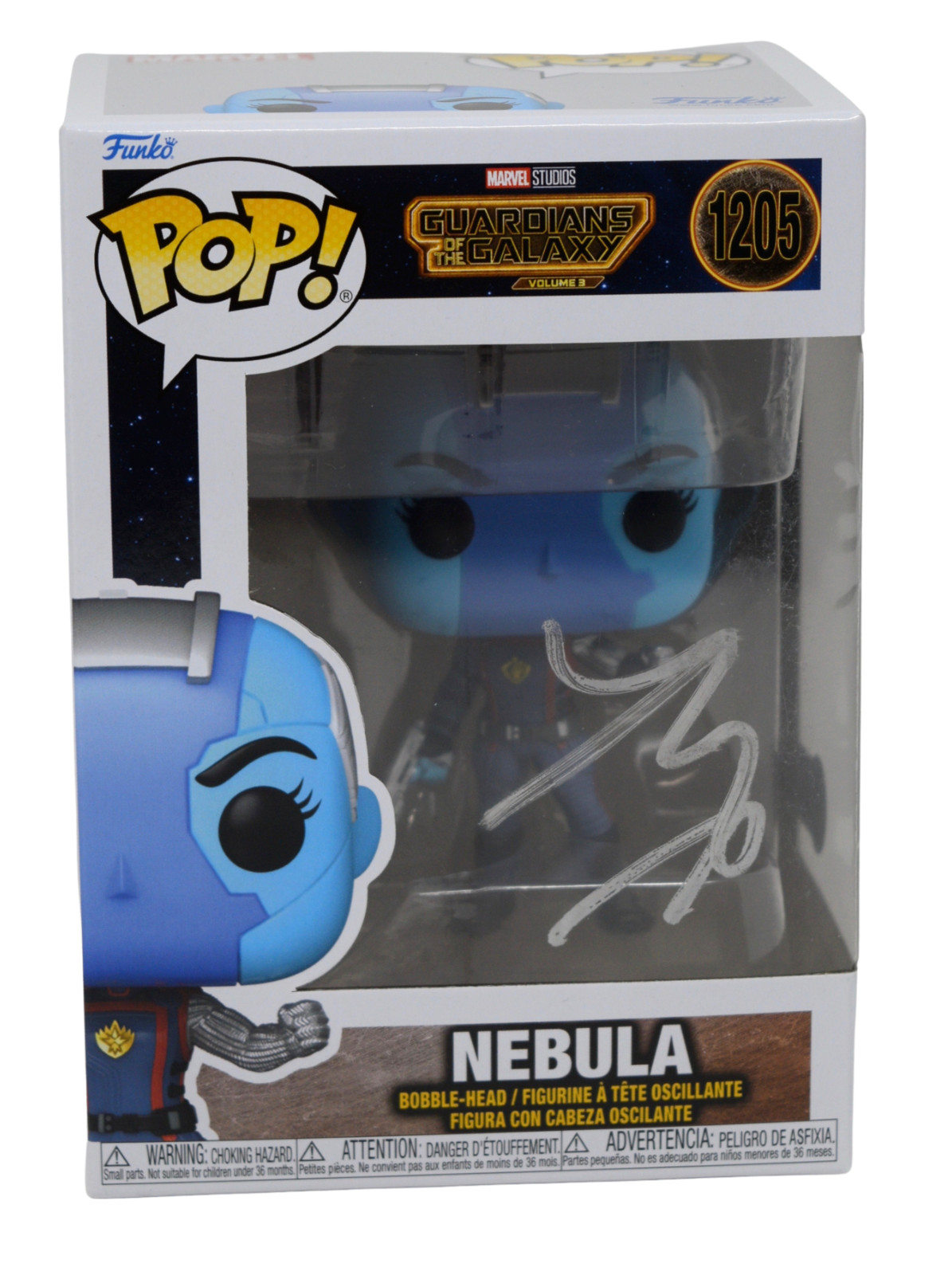 Karen Gillan Signed Autograph Funko Pop Guardians of The Galaxy Nebula BAS COA
