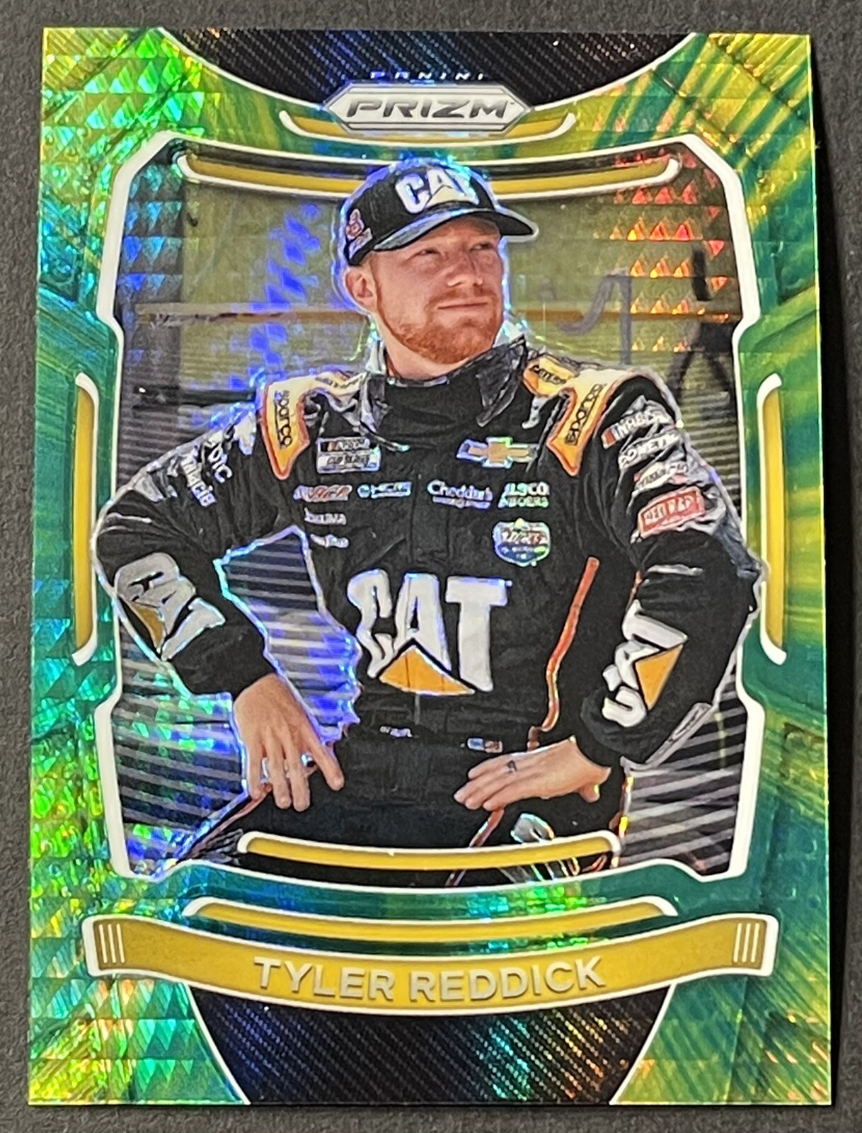 2021 Prizm Racing Hyper Green and Yellow Tyler Reddick Richard #1
