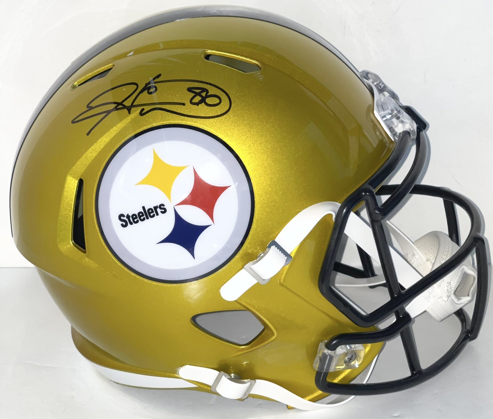 Hines Ward Signed Autographed Flash Pittsburgh Steelers F/S Helmet Beckett
