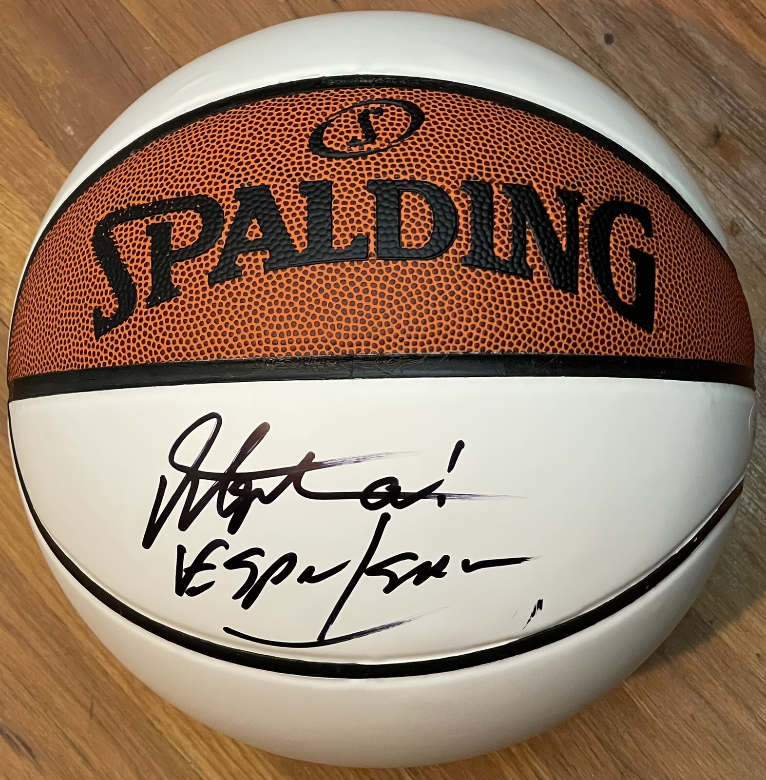 Stephen A Smith Signed Autographed ESPN Logo White Panel Basketball JSA

