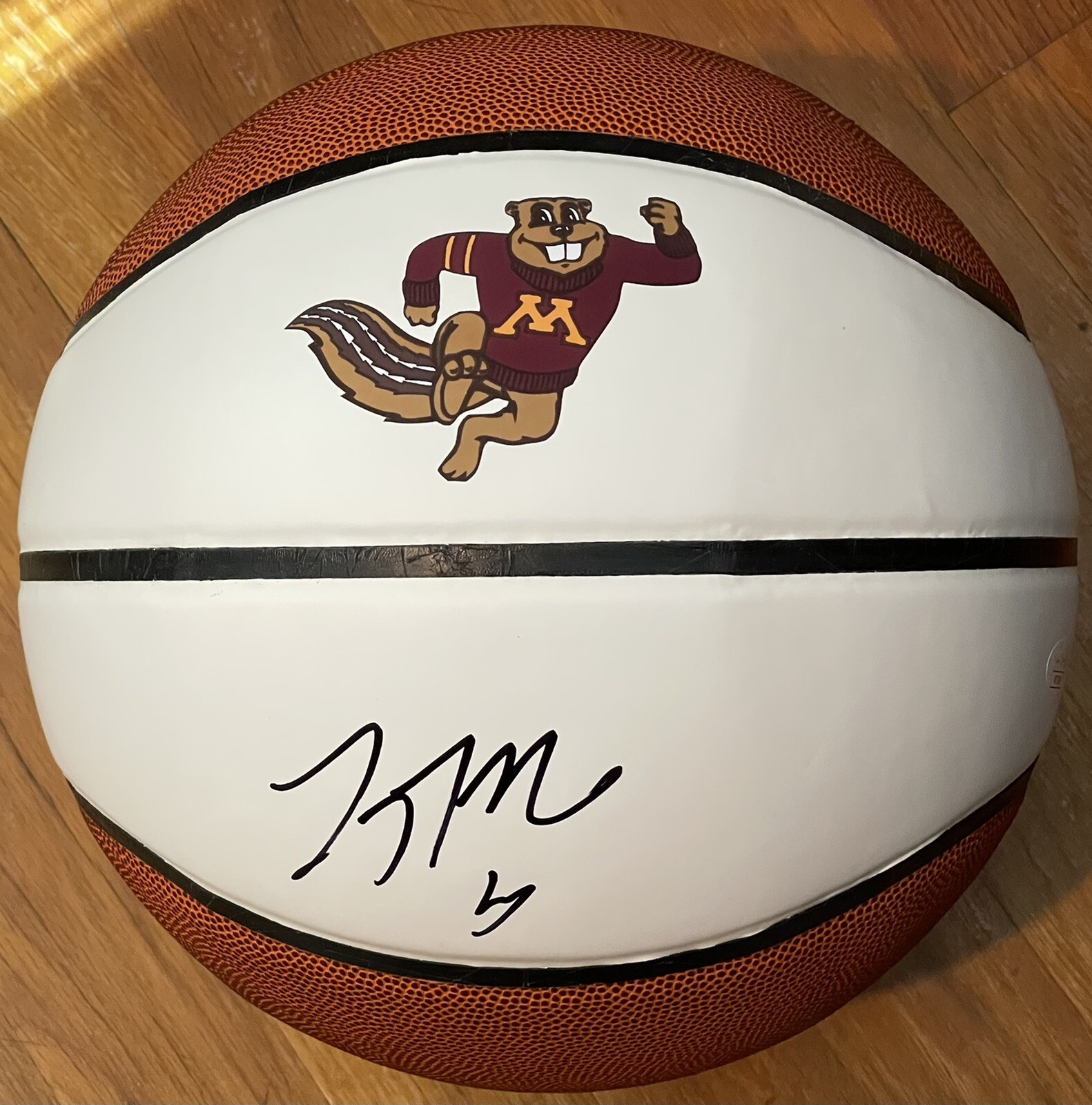 Lindsay Whalen Signed Autographed Minnesota Lynx Gophers Logo Basketball JSA
