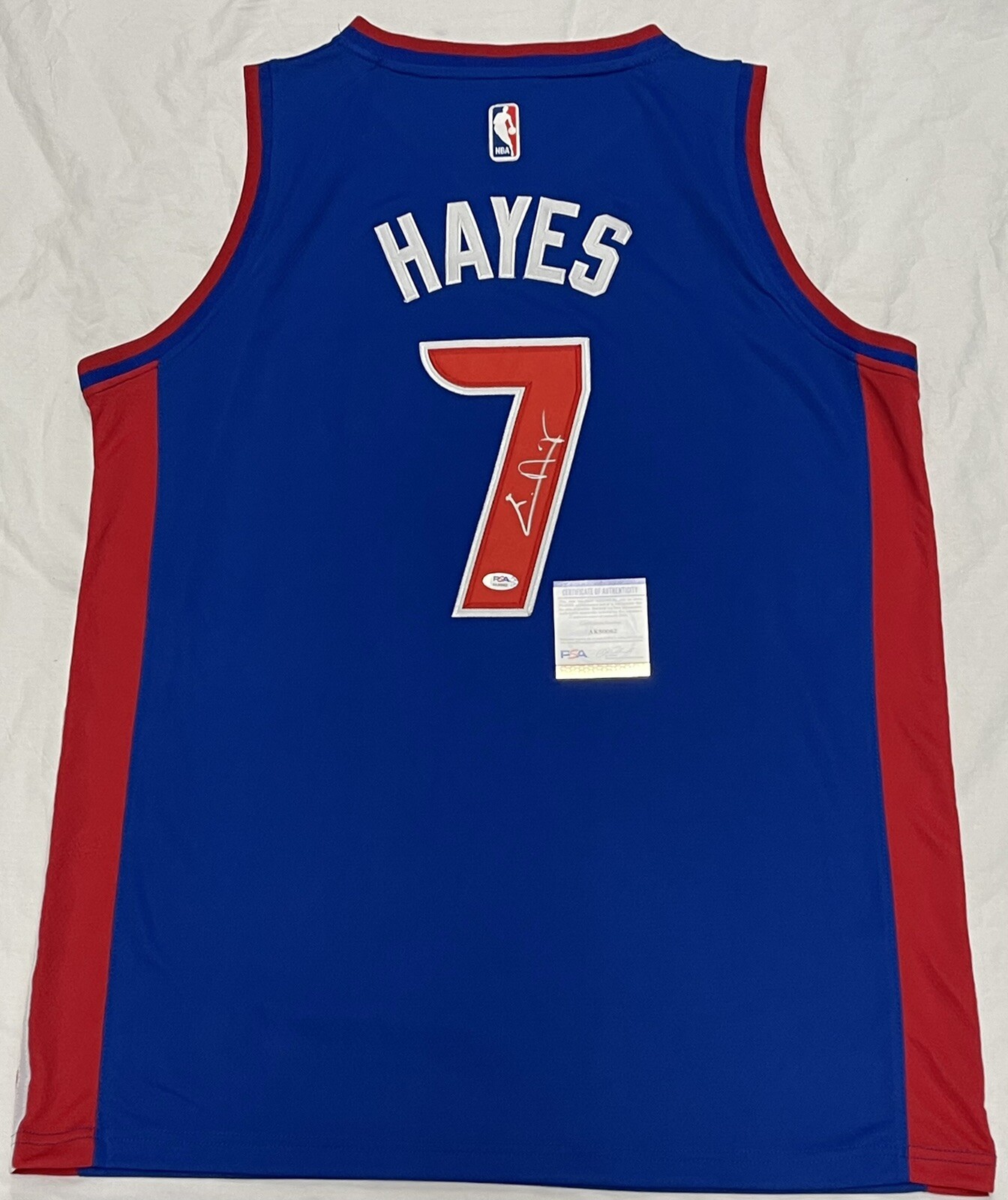 Killian Hayes Signed Autographed Detroit Pistons Jersey PSA/DNA
