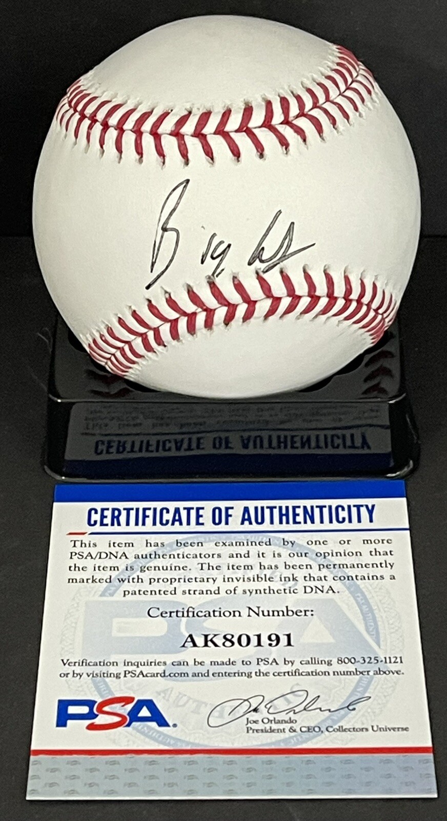 Dan Katz Signed Auto Big Kat Barstool Wisconsin Badgers OML Baseball PSA/DNA
