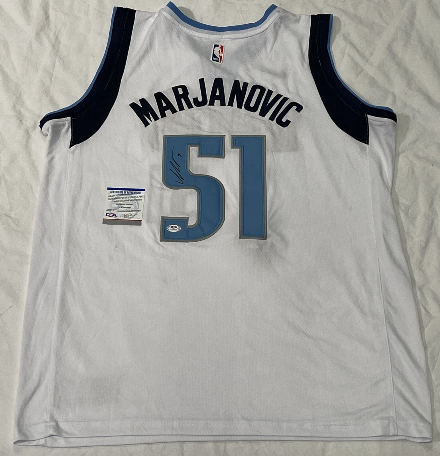 Boban Marjanovic Signed Autographed Dallas Mavericks Jersey NBA Champs PSA/DNA
