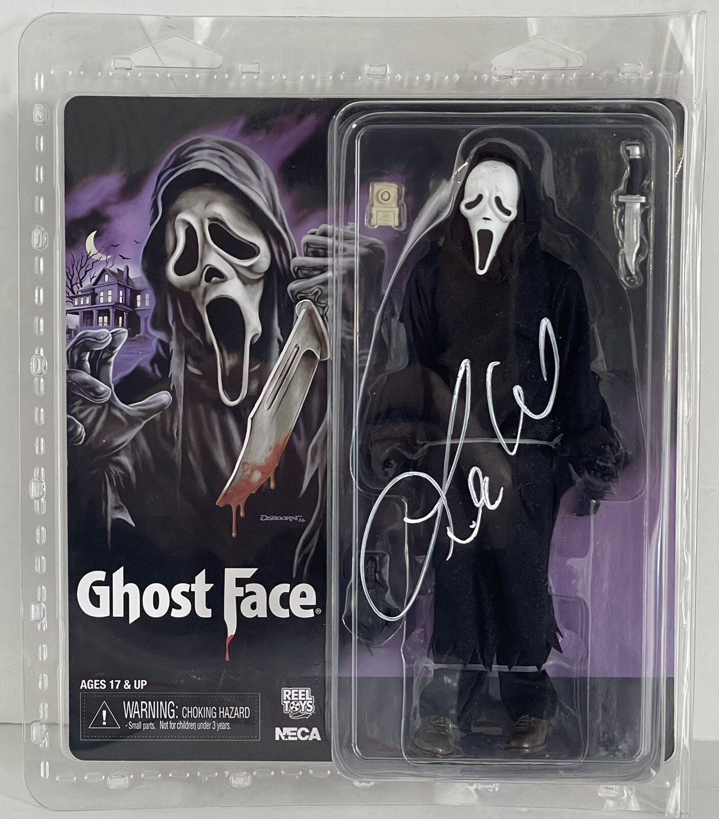 Lee Waddell Signed Autographed Ghostface Figure Stuntman Scream PSA/DNA
