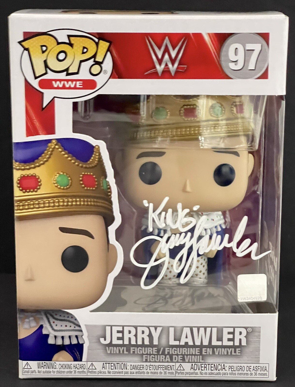 Jerry The King Lawler Signed Autographed WWE Funko Pop PSA/DNA
