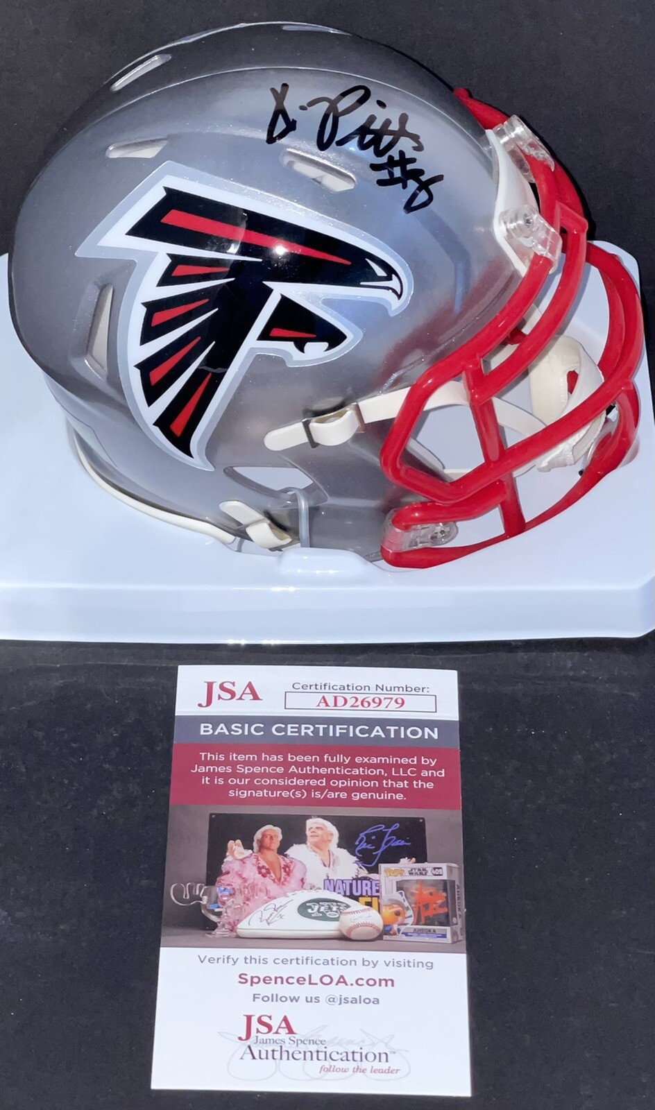 Kyle Pitts Signed Autographed Atlanta Falcons Flash Mini Helmet JSA
