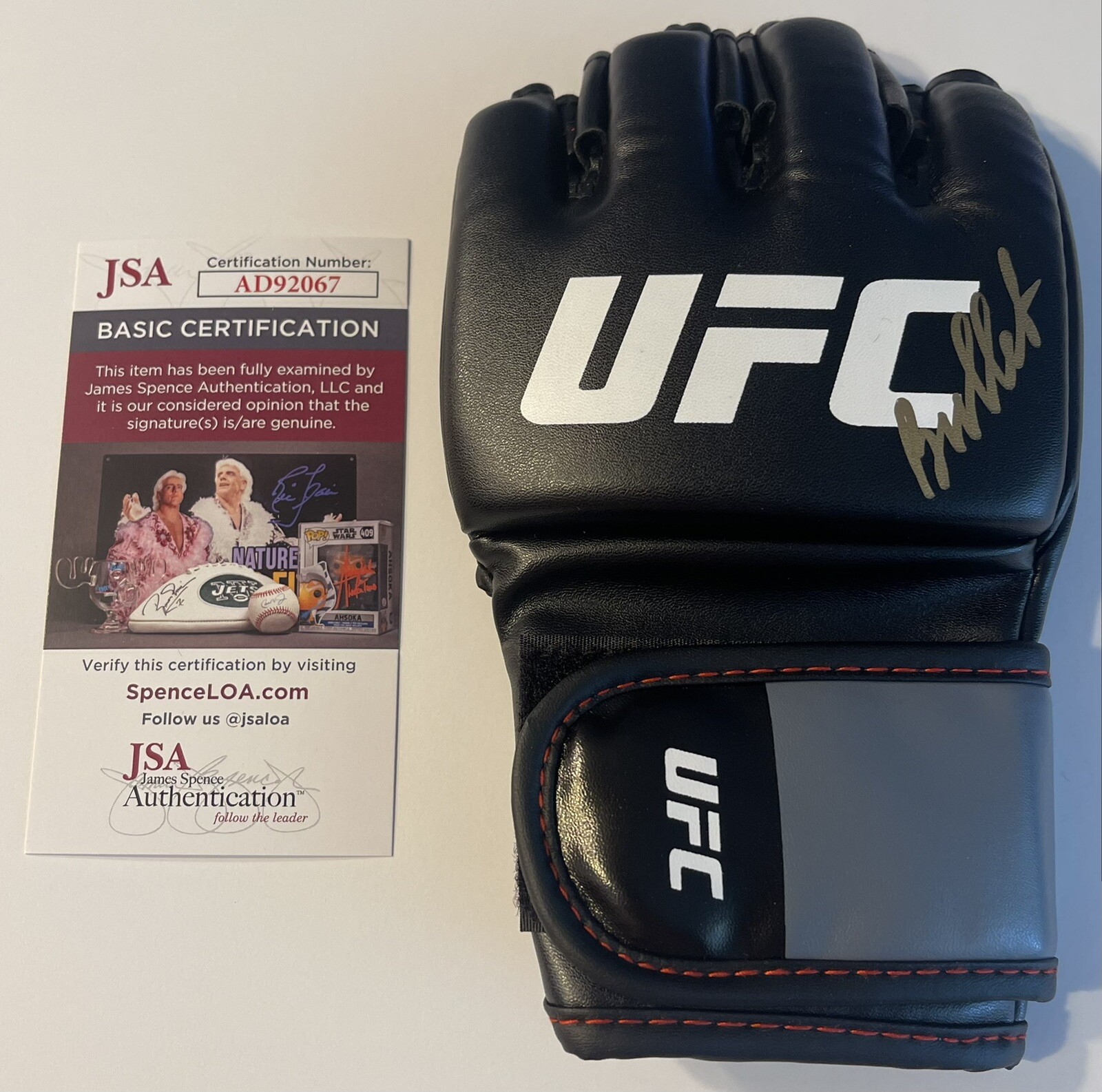 Valentina Shevchenko Bullet Signed Autographed UFC Fight Glove MMA JSA
