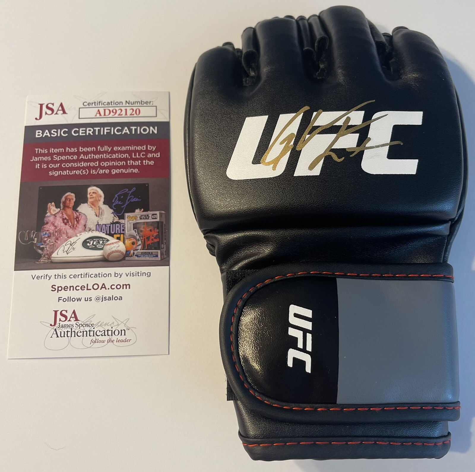 Glover Teixeira Signed Autographed UFC Fighter Glove MMA Champ JSA
