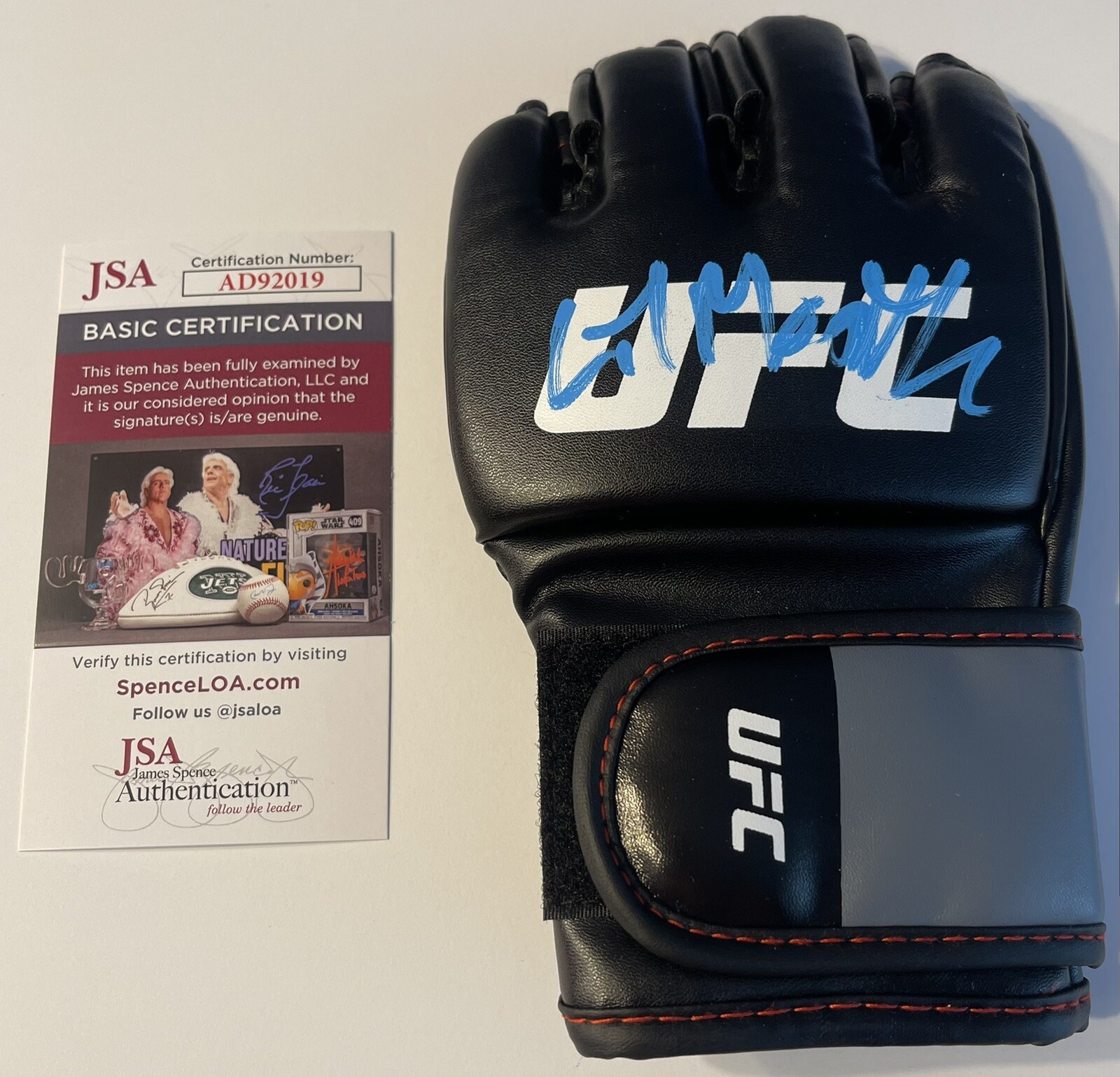 Vanessa Lil Monster Demopoulos Signed Autographed UFC Fight Glove MMA JSA
