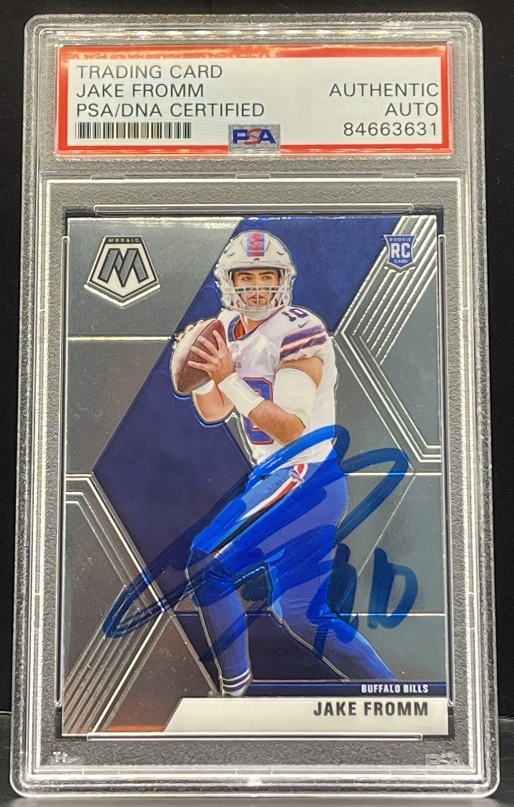 Jake Fromm Signed 2020 Mosaic Rookie Card Georgia Bulldogs PSA/DNA Slabbed
