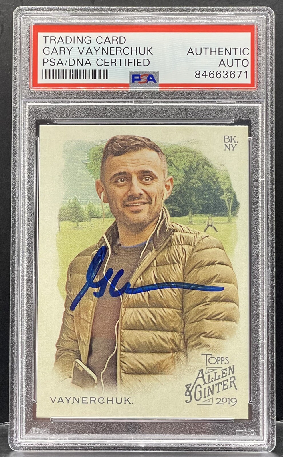 Gary Vaynerchuk Signed 2019 Allen & Ginter Card PSA/DNA Slabbed
