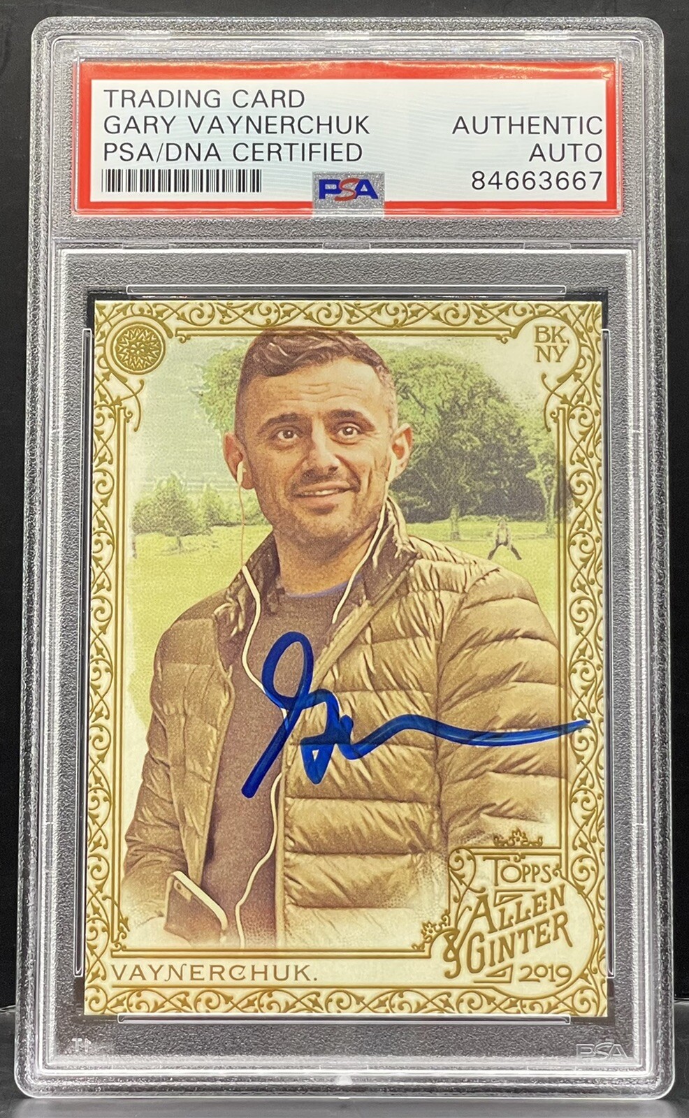 Gary Vaynerchuk Signed 2019 Allen & Ginter Gold Card PSA/DNA Slabbed
