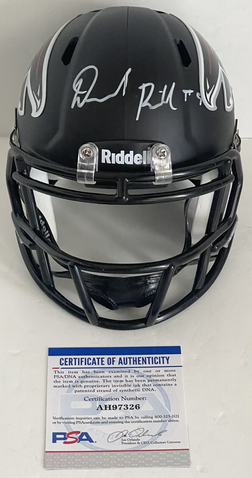 Desmond Ridder Signed Autographed Atlanta Falcons Custom Mini Helmet PSA/DNA
