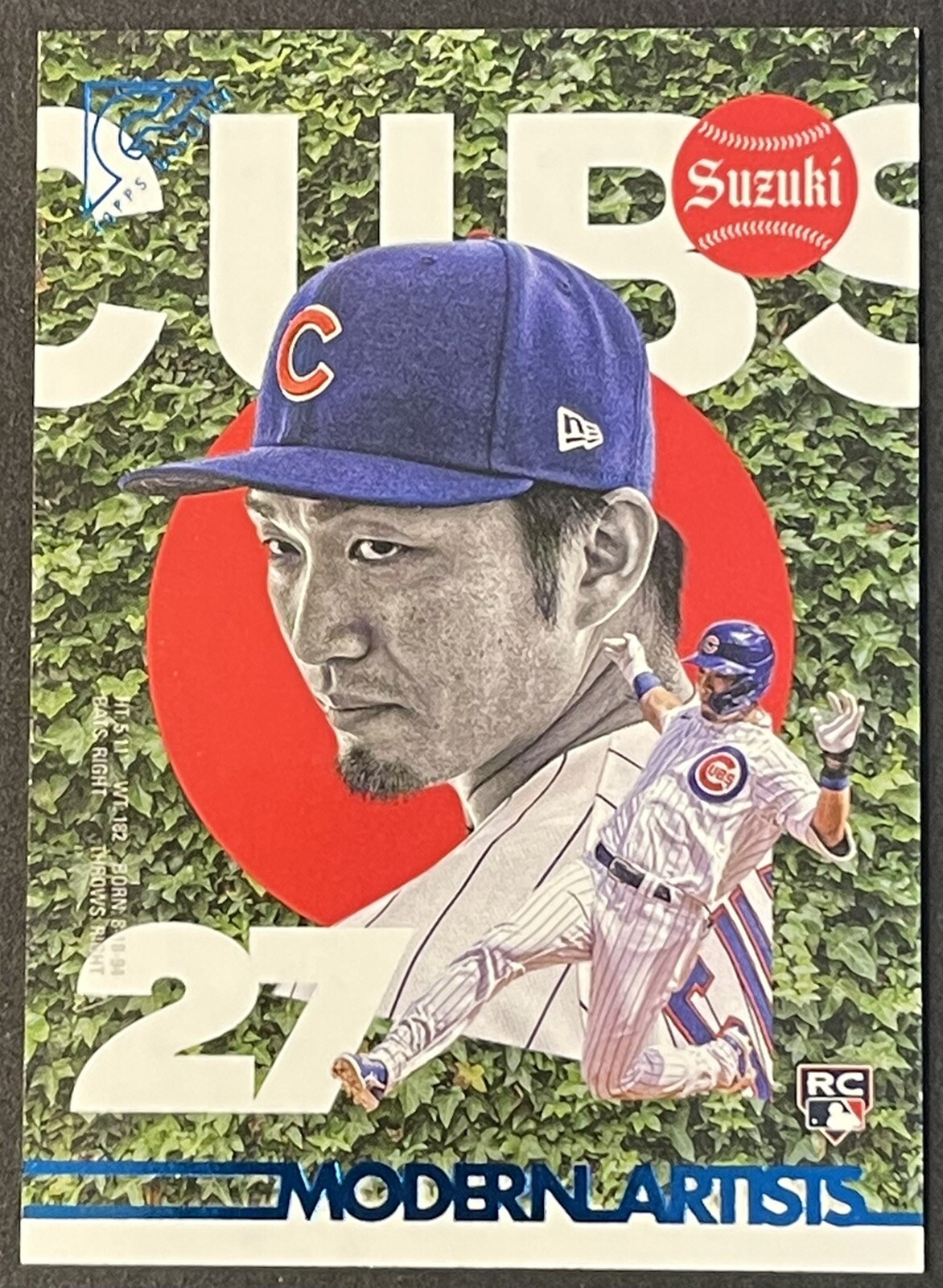 2022 Topps Gallery Modern Artists Seiya Suzuki RC #MA-21 Cubs Blue #d 11/99
