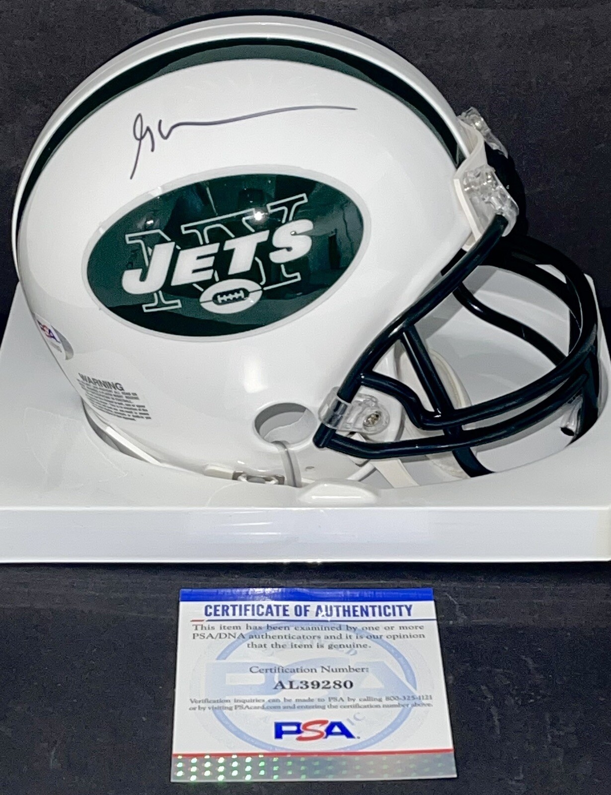 Gary Vaynerchuk Signed Autographed New York Jets Mini Helmet Positive PSA/DNA
