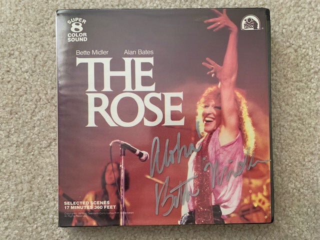 BETTE MIDLER VINTAGE HAND SIGNED SUPER 8 THE ROSE MOVIE AWESOME+RARE JSA

