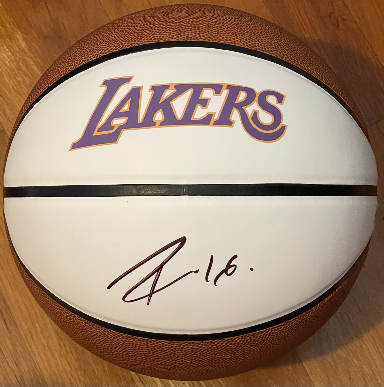 Pau Gasol Signed Autographed Los Angeles Lakers Logo Basketball PSA/DNA
