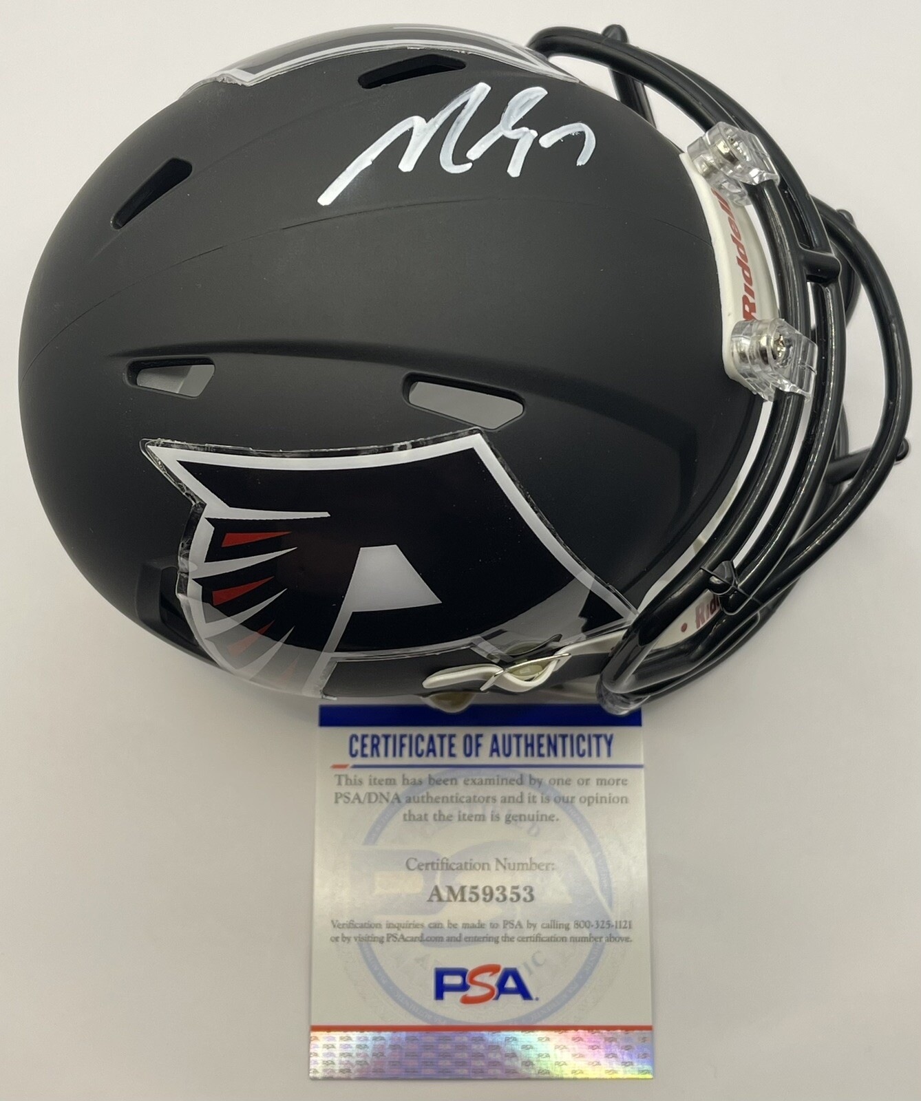 Michael Vick Signed Autographed Atlanta Falcons Mini Helmet Madden PSA/DNA
