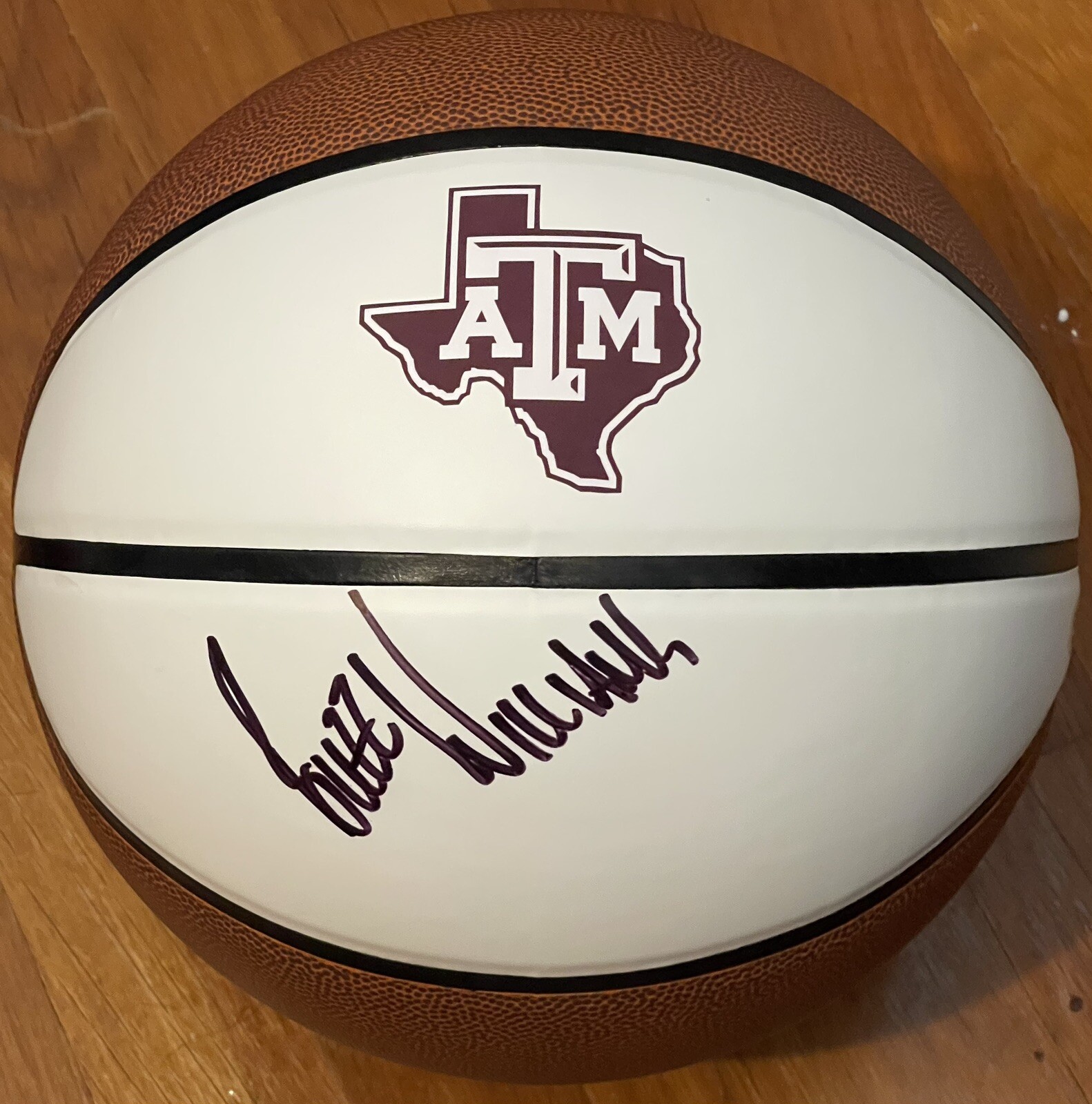 Buzz Williams Signed Autographed Texas A&M Aggies Logo Basketball PSA/DNA

