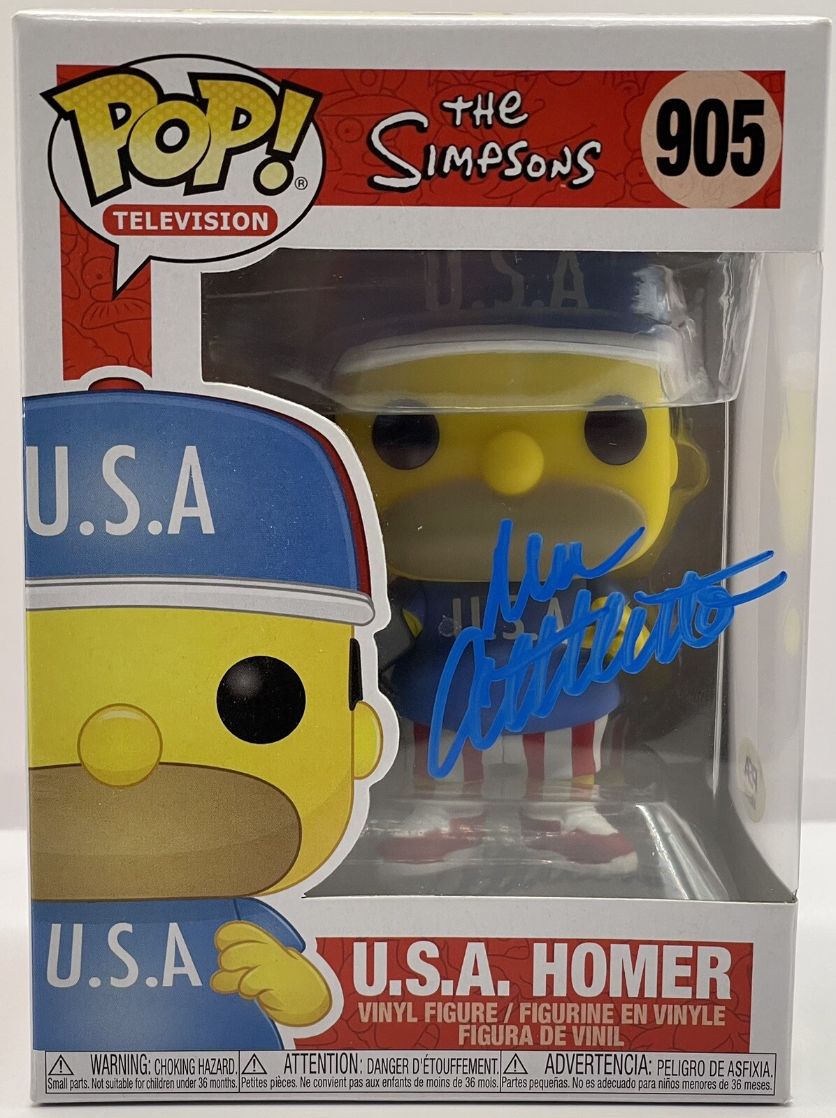 DAN CASTELLANETA U.S.A. HOMER 905 SIMPSONS SIGNED AUTOGRAPHED FUNKO POP PSA/DNA
