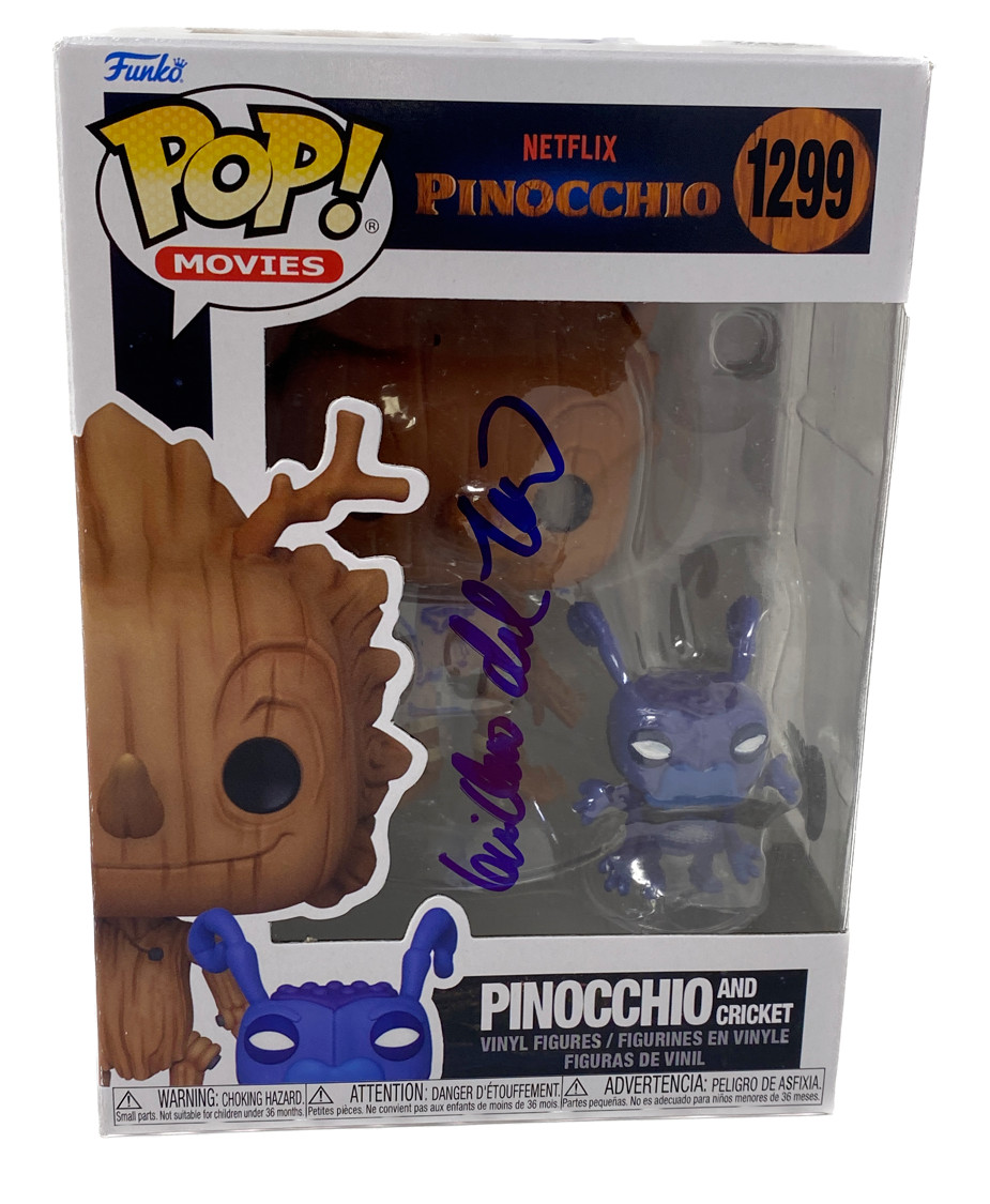 Guillermo Del Toro Signed Autograph Pinnochio Funko Pop #1299 Beckett COA
