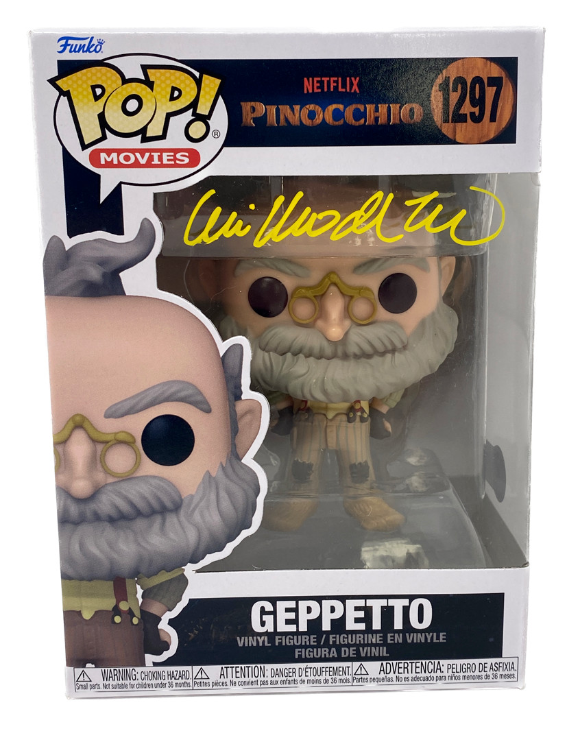 Guillermo Del Toro Signed Autograph Pinnochio Geppetto Funko Pop Beckett COA
