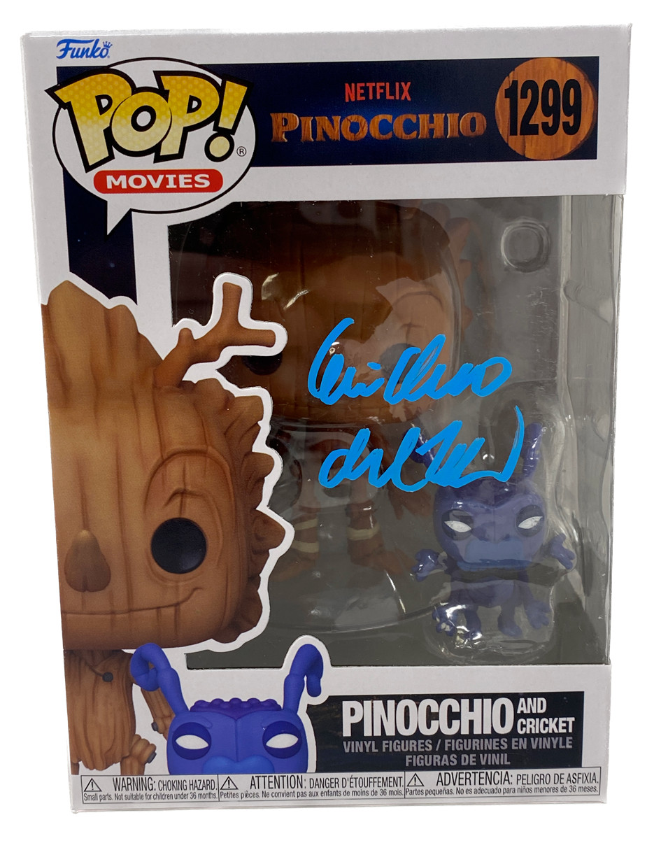 Guillermo Del Toro Signed Autograph Pinnochio Funko Pop #1299 Beckett COA
