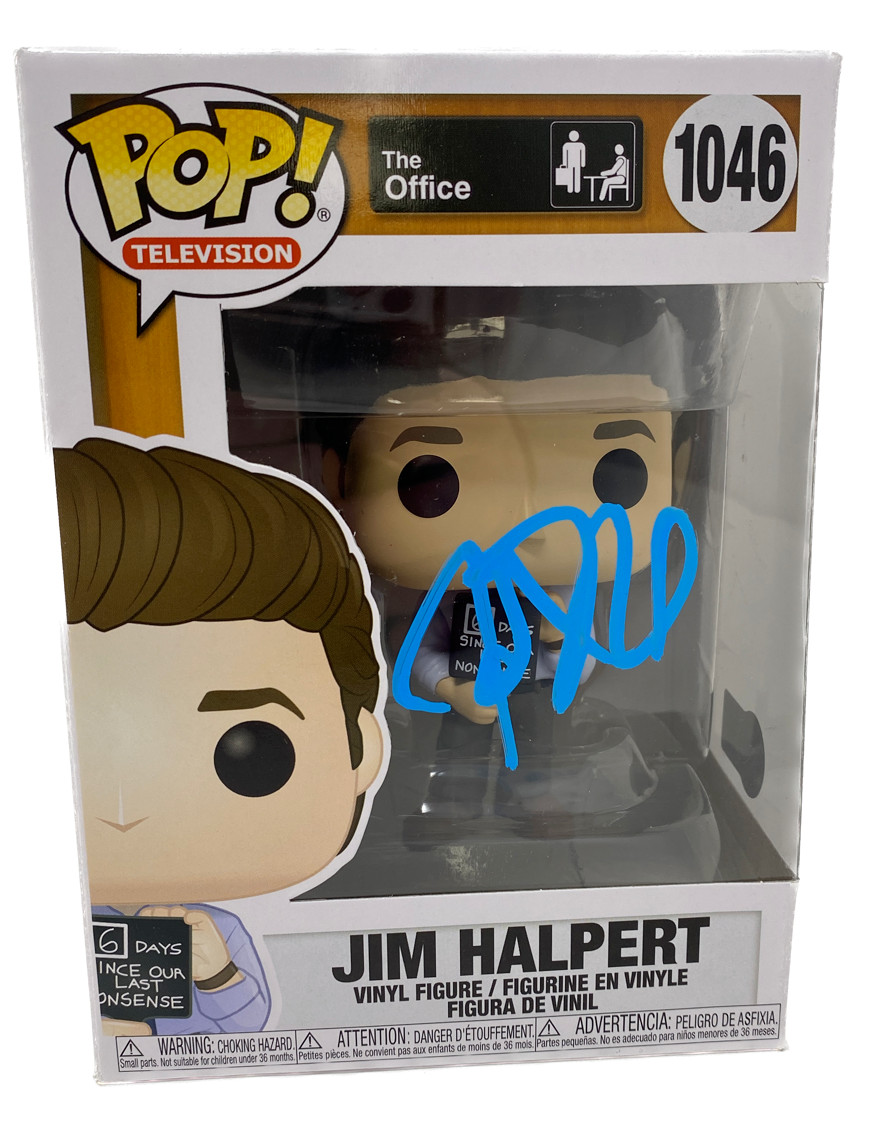 John Krasinski Signed The Office Jim Halpert Funko Pop Autograph Beckett COA
