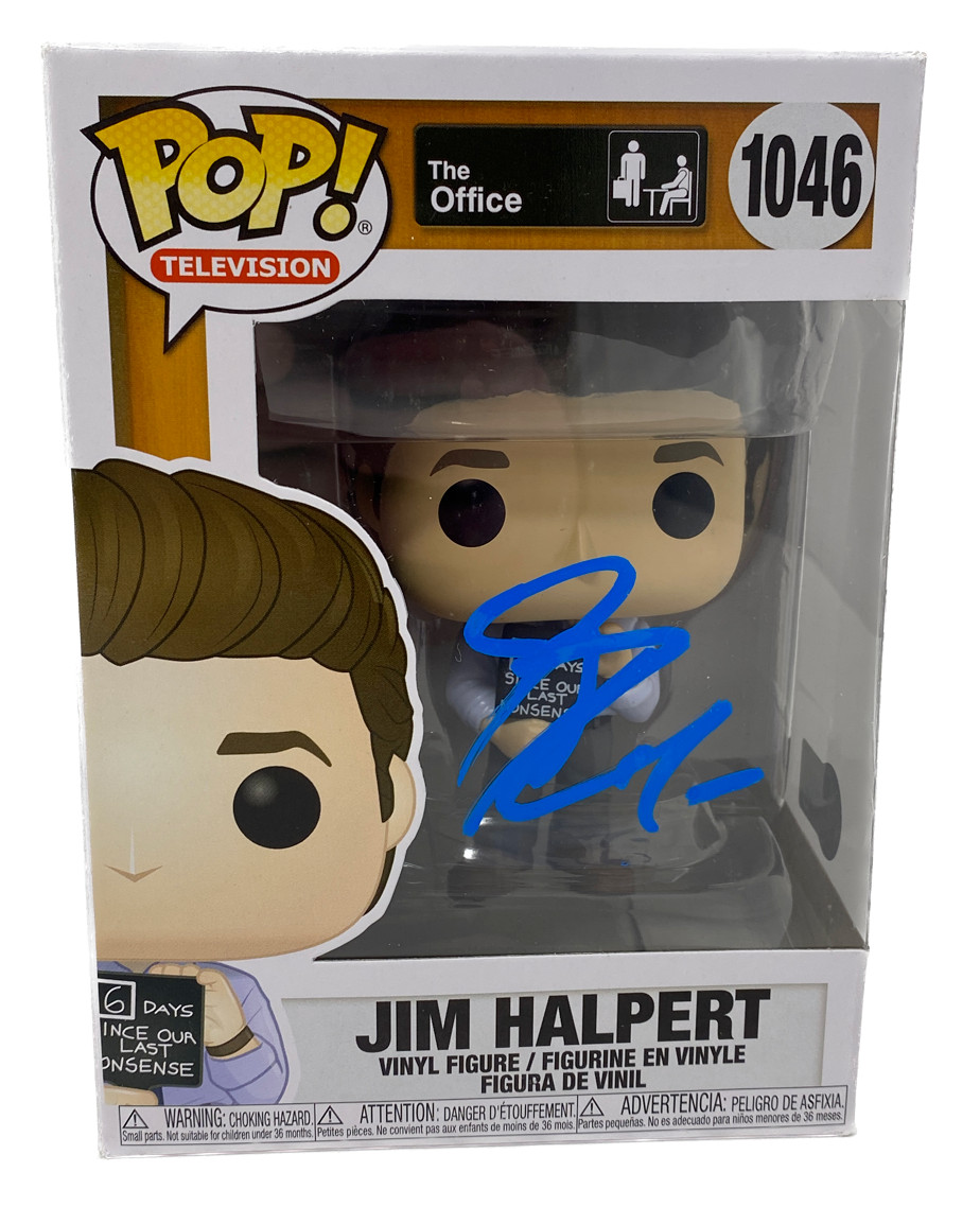 John Krasinski Signed The Office Jim Halpert Funko Pop Autograph Beckett COA
