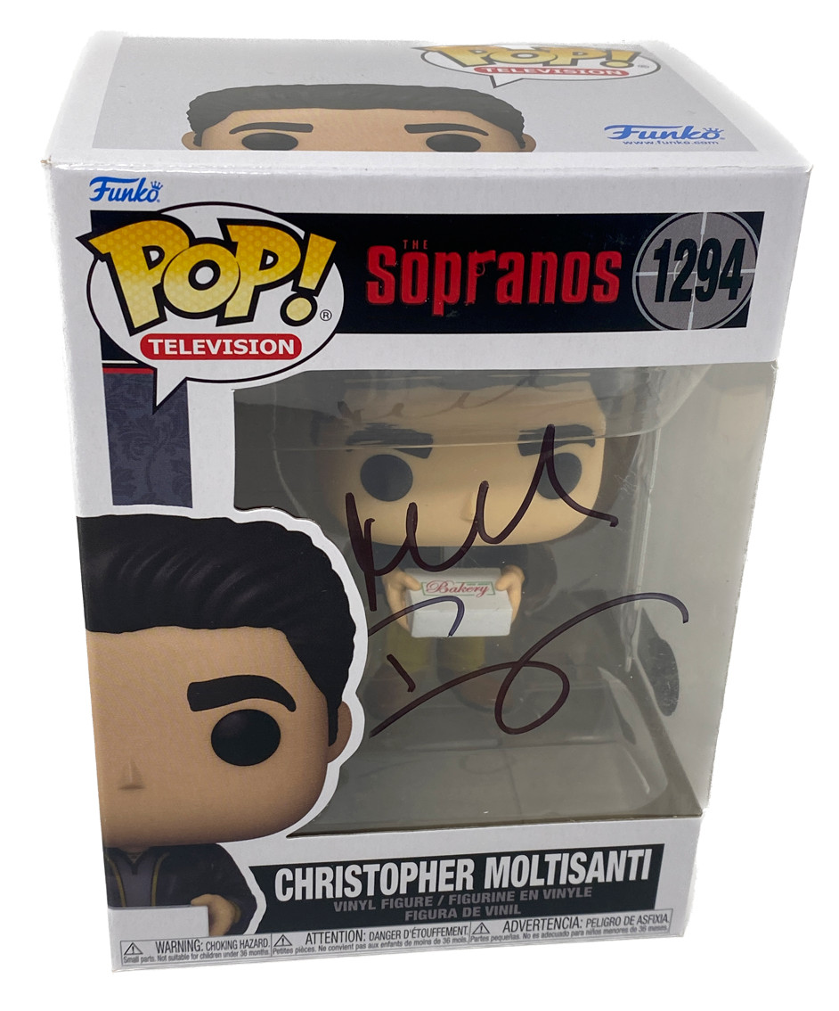Michael Imperioli Signed The Sopranos Funko Pop Christopher Moltisanti BAS COA
