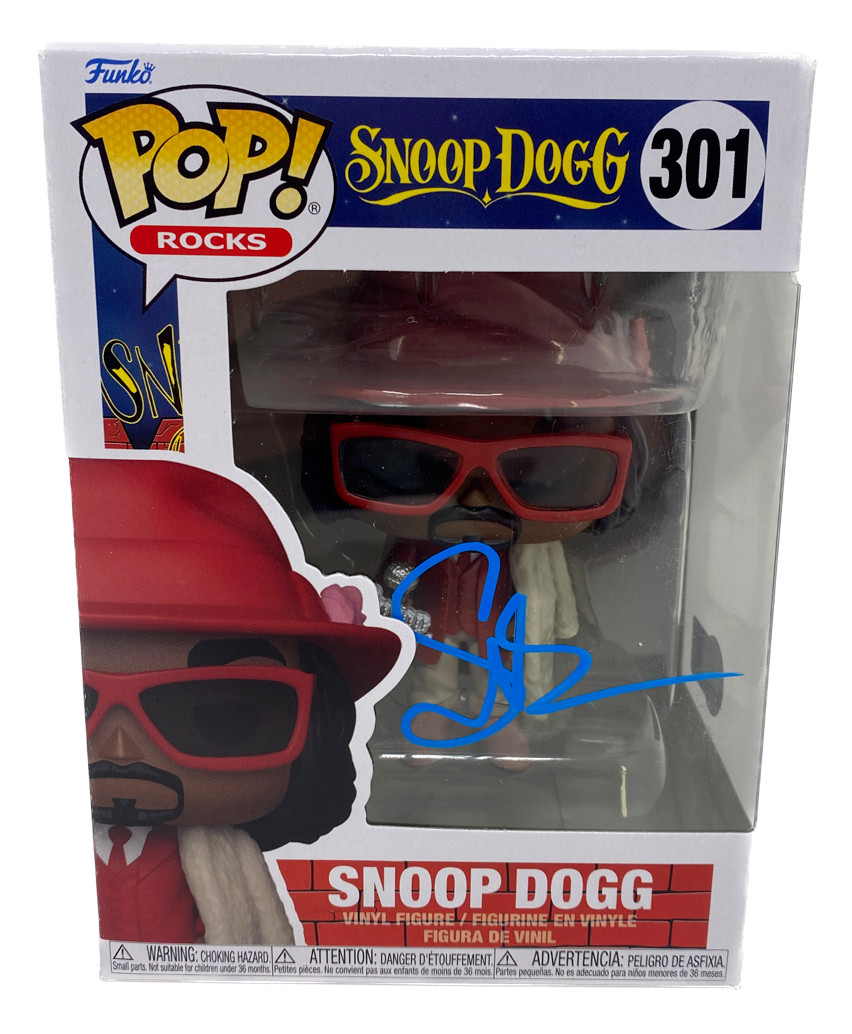 Snoop Dogg Signed Autograph Funko Pop Rocks #301 Figure Beckett COA
