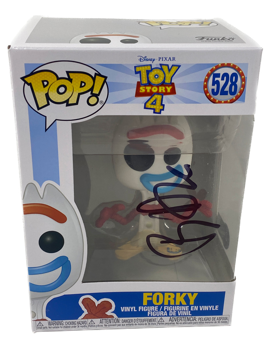 Tony Hale Signed Funko Pop Forky Toy Story 4 #528 Autograph Beckett COA

