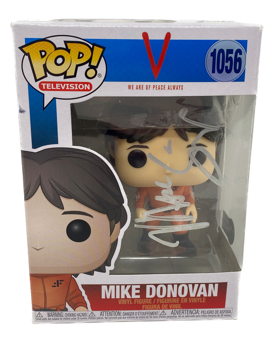 Marc Singer Signed Autograph V Mike Donovan #1056 Funko Pop Beckett COA

