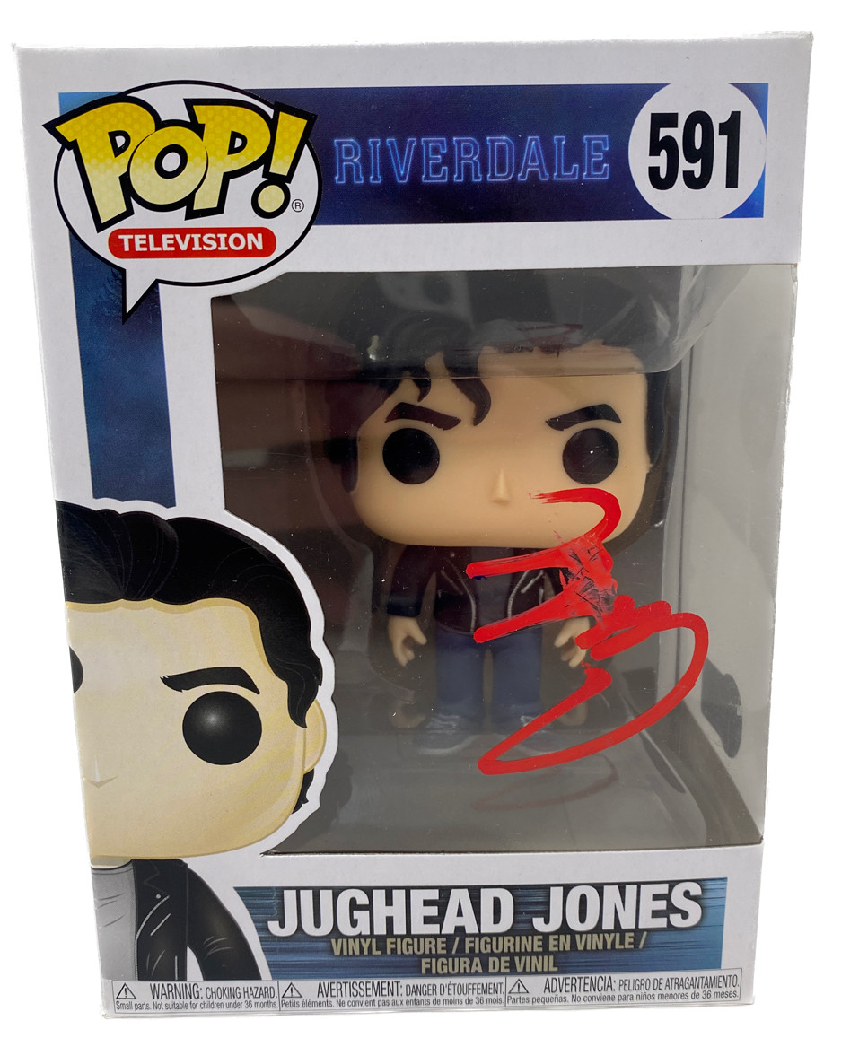 Cole Sprouse Signed Autograph Riverdale Jughead Jones Funko Pop #591 Beckett COA
