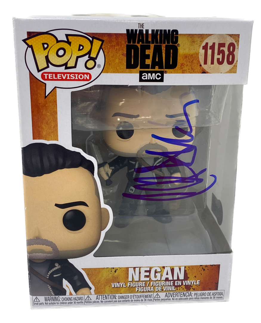 Jeffrey Dean Morgan Signed The Walking Dead Negan Funko Pop #1158 Beckett COA

