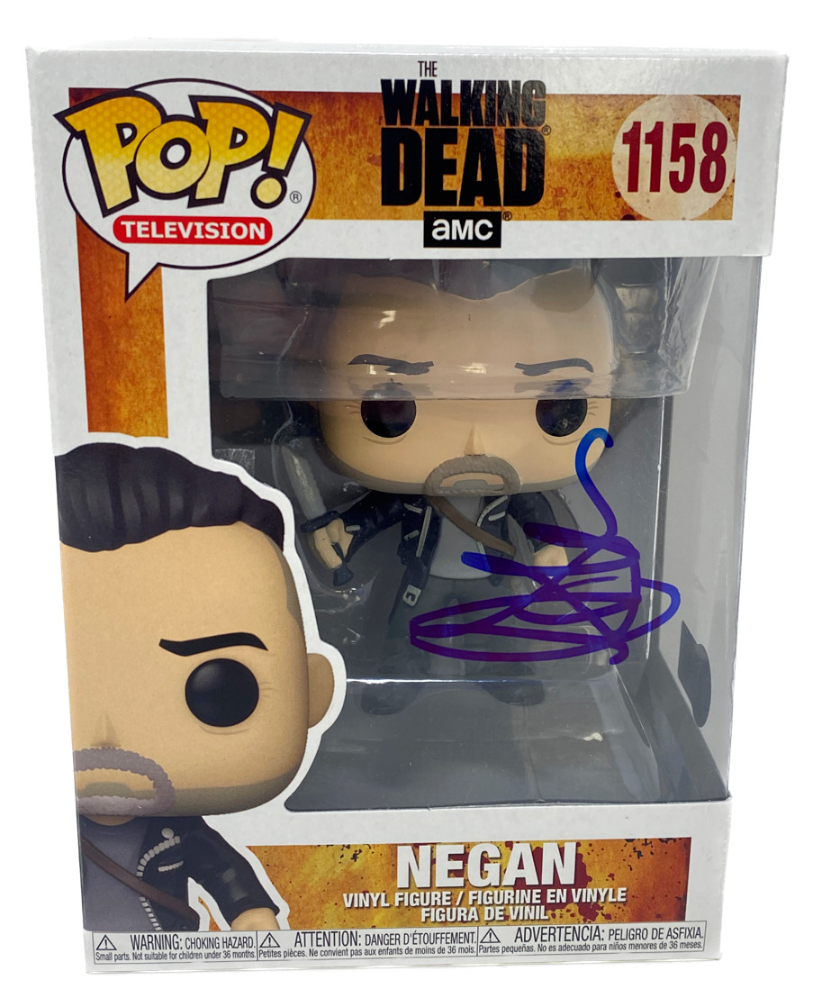 Jeffrey Dean Morgan Signed The Walking Dead Negan Funko Pop #1158 Beckett COA

