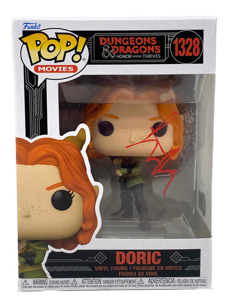 Sophia Lillis Signed Funko Pop Dungeons & Dragons Doric Autograph Beckett COA
