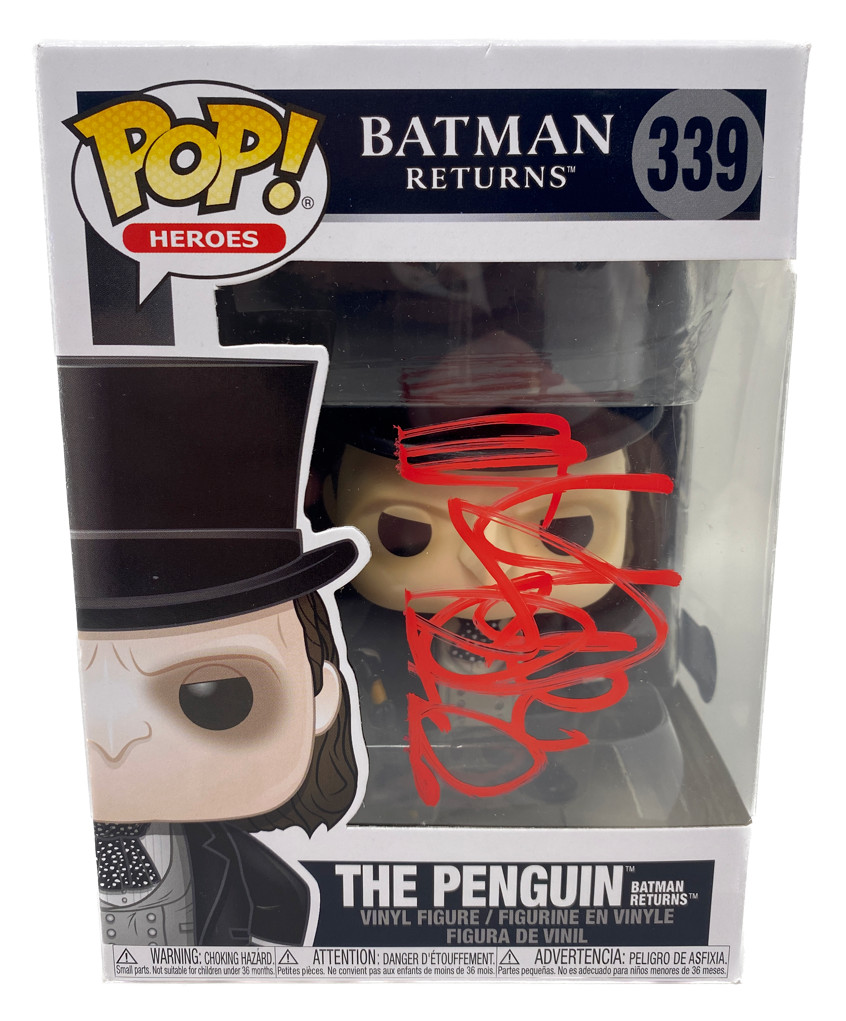Danny DeVito Signed Batman Returns The Penguin Funko Pop Autograph Beckett COA
