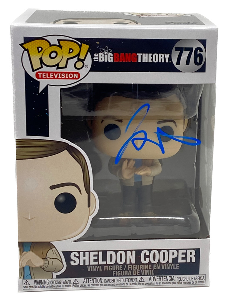 Iain Armitage Signed Funko Pop The Big Bang Theory Young Sheldon Cooper ACOA COA
