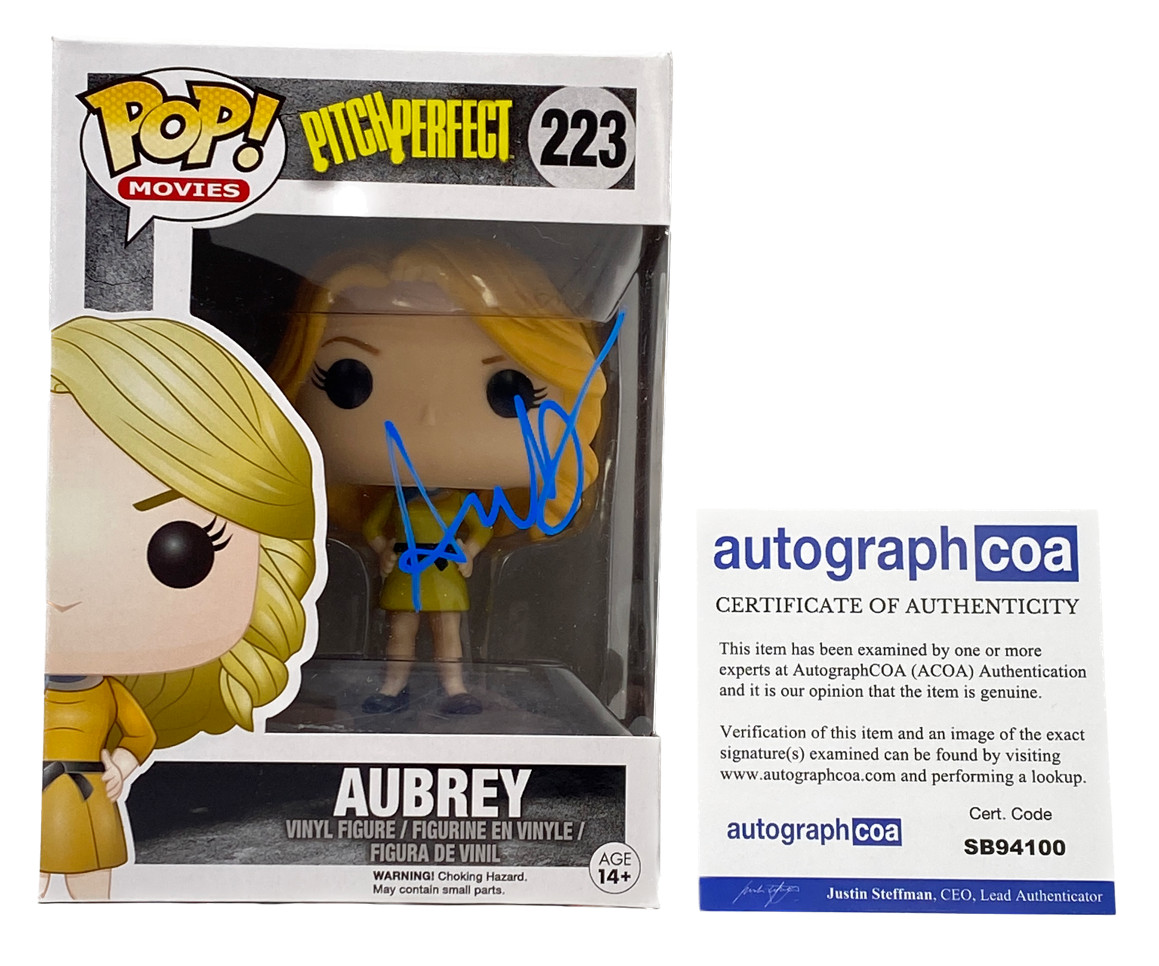 Anna Camp Signed Autograph Funko Pop Pitch Perfect Aubrey #223 Figure ACOA COA
