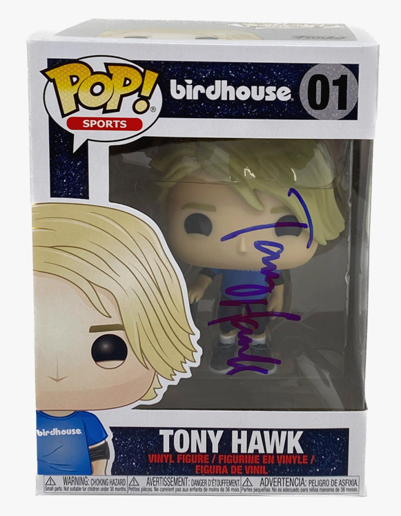 Tony Hawk Signed Autograph Funko Pop Birdhouse 01 Skateboarding ACOA COA
