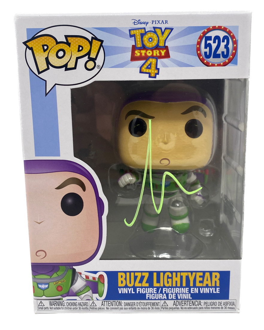 TIM ALLEN SIGNED TOY STORY 4 BUZZ LIGHTYEAR FUNKO POP #523 AUTOGRAPH BECKETT COA COLLECTIBLE MEMORABILIA