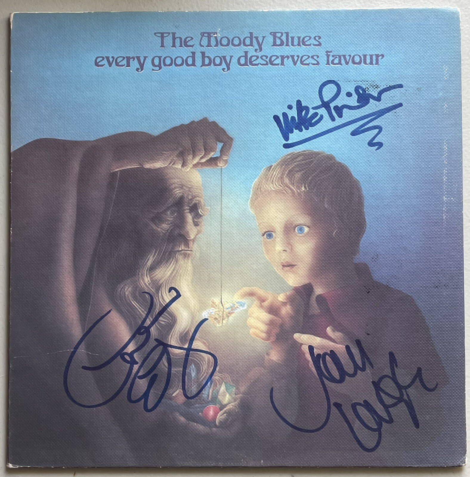 The Moody Blues Signed Vinyl LP Every Good Boy Deserves Graeme Lodge Pinder JSA
