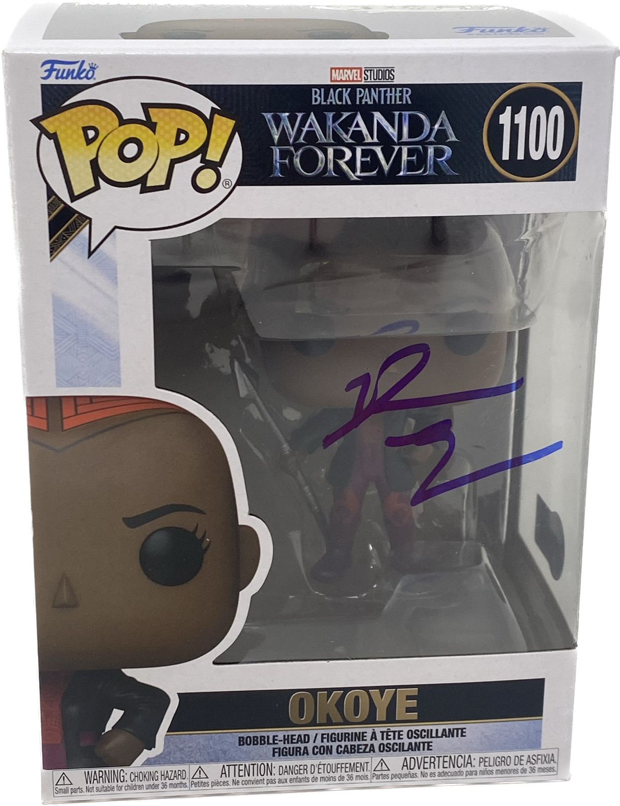 Danai Gurira Signed Autograph Funko Pop Black Panther Okoye 1100 Beckett COA
