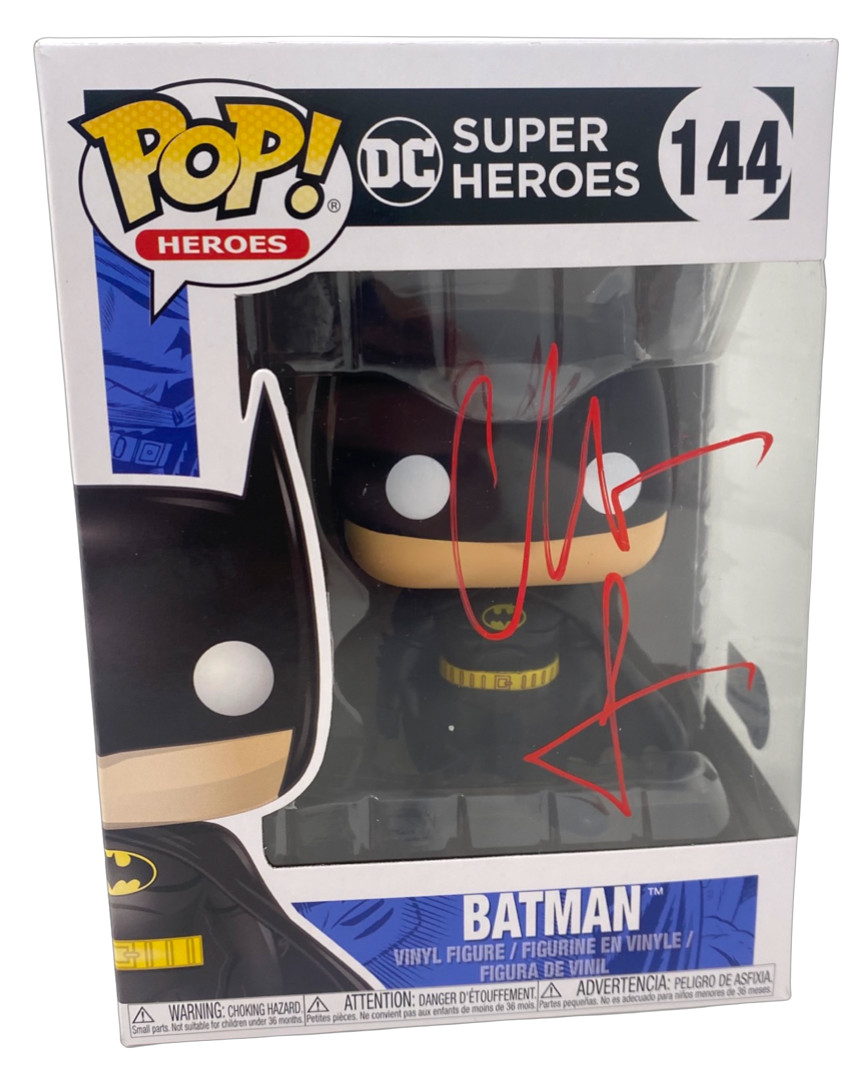 Christian Bale Signed Autograph Funko Pop Batman 275 The Dark Knight Beckett COA
