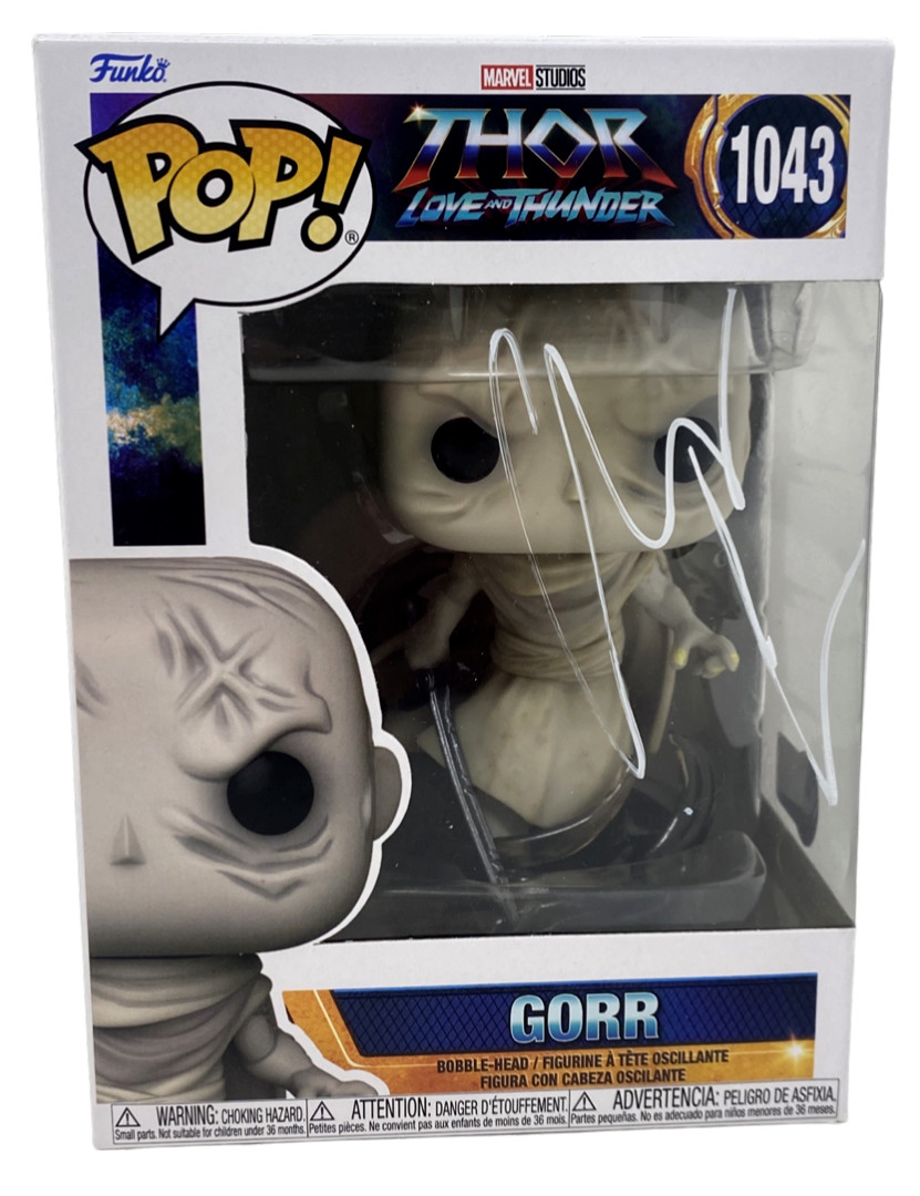 Christian Bale Signed Autograph Funko Pop Gorr Thor Love and Thunder Beckett COA
