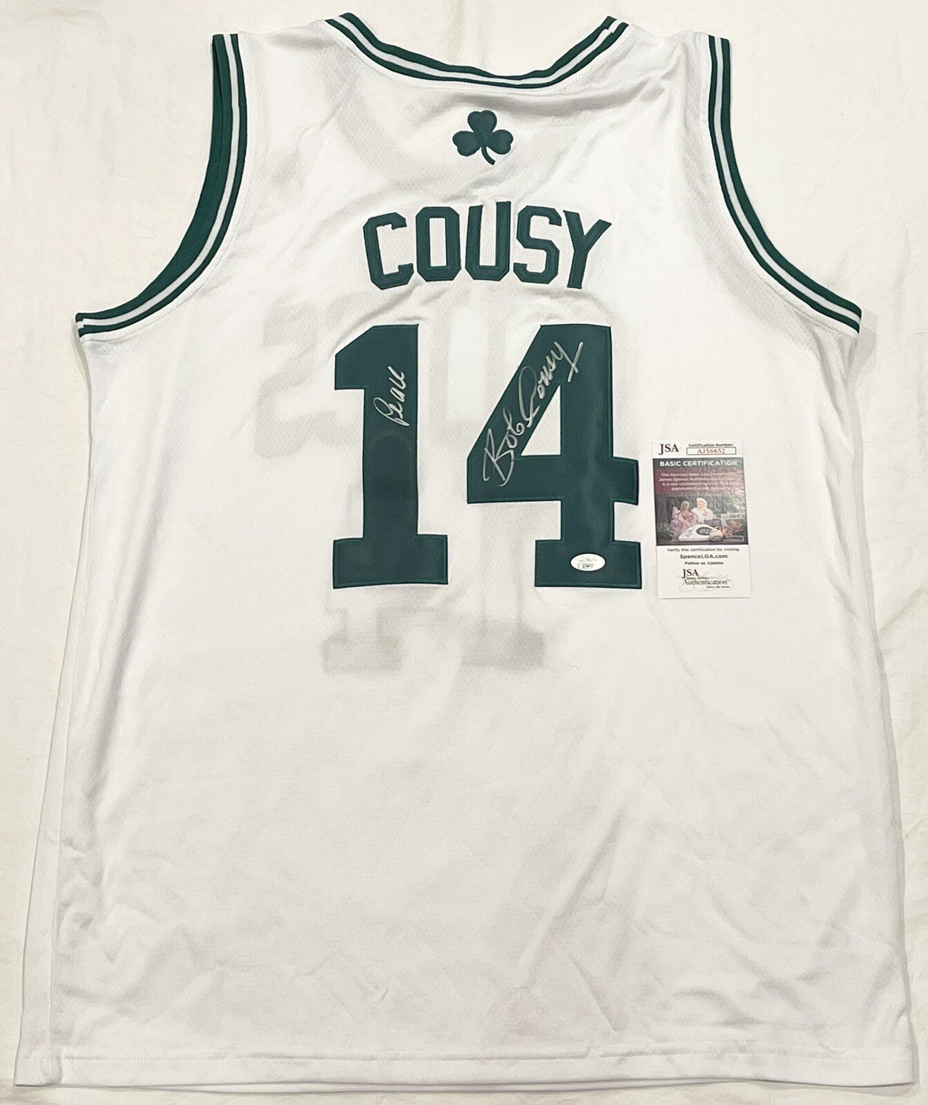 Bob Cousy Signed Autographed Boston Celtics Jersey PSA/DNA COA
