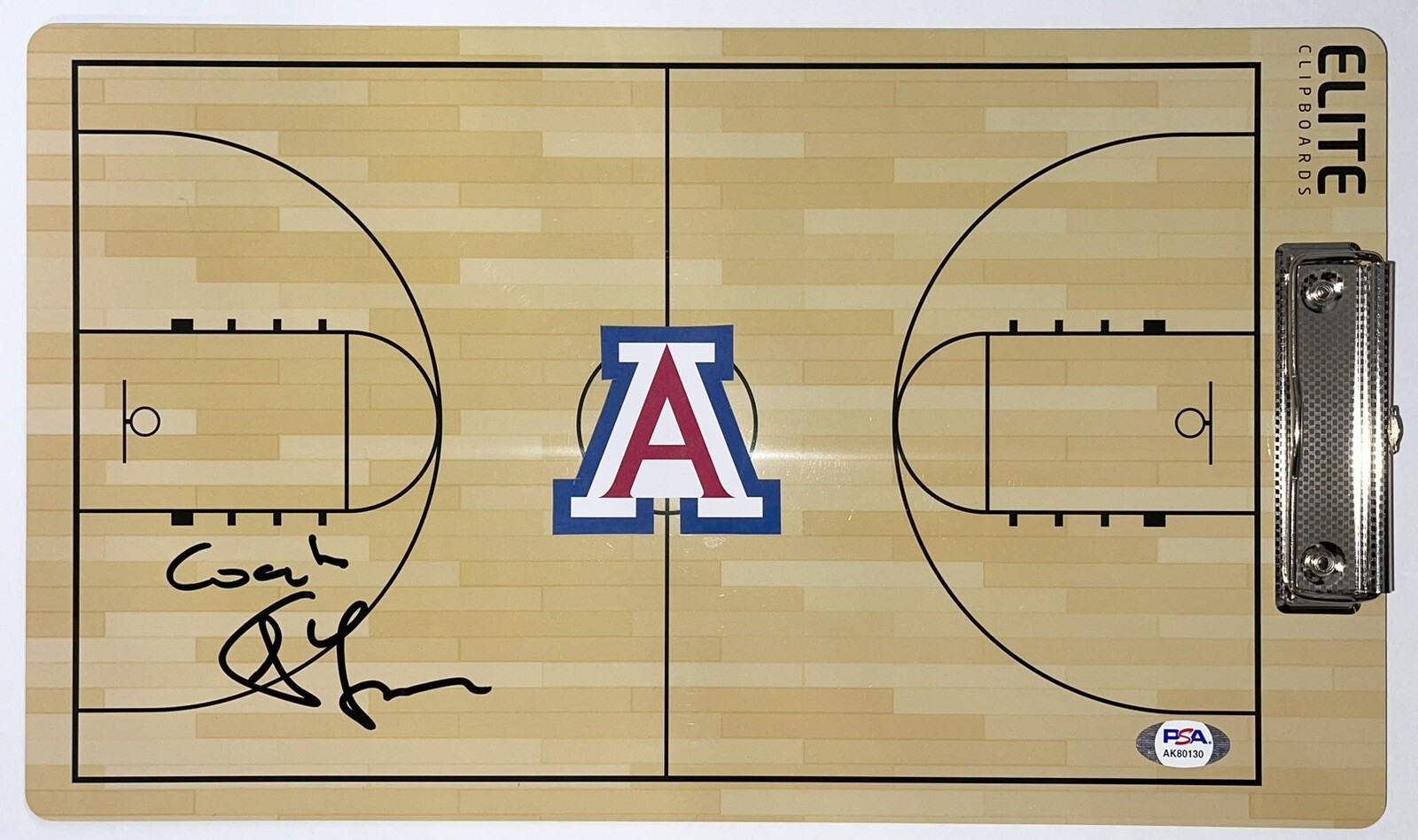 TOMMY LLOYD SIGNED AUTOGRAPHED ARIZONA WILDCATS COACHES CLIPBOARD PSA/DNA COLLECTIBLE MEMORABILIA