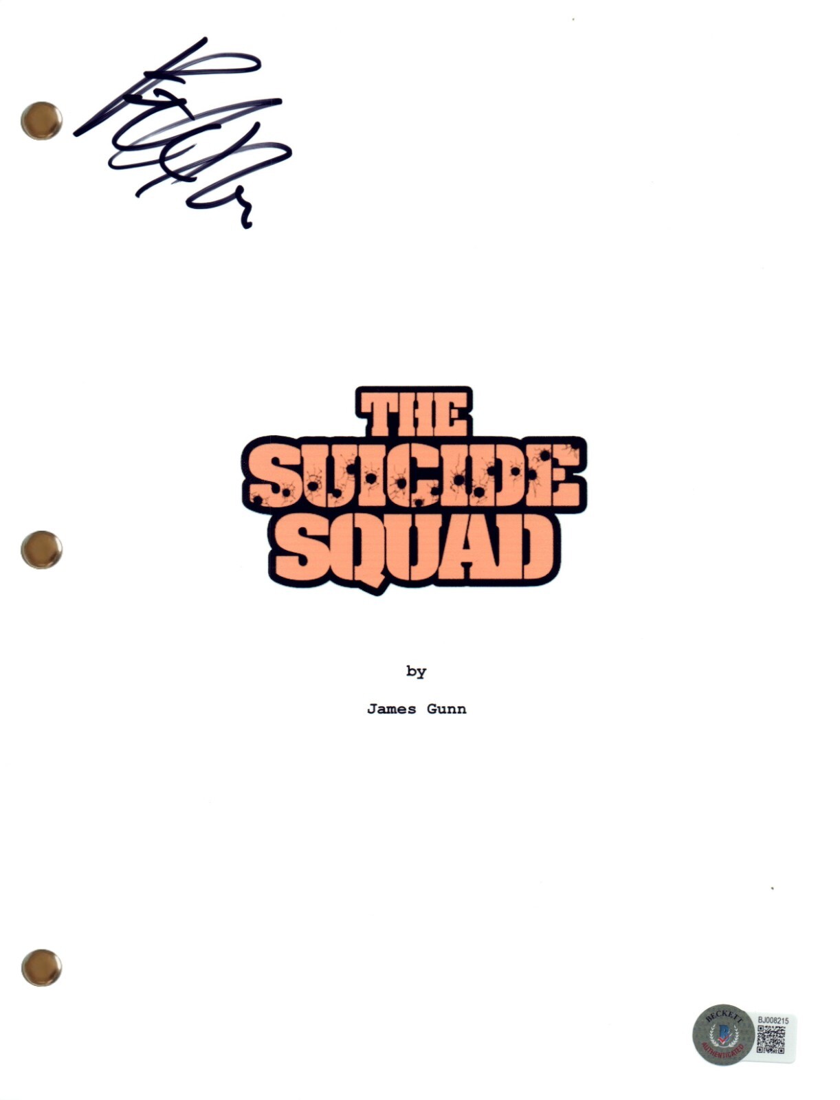 Pete Davidson Signed Autograph The Suicide Squad Movie Script Beckett COA
